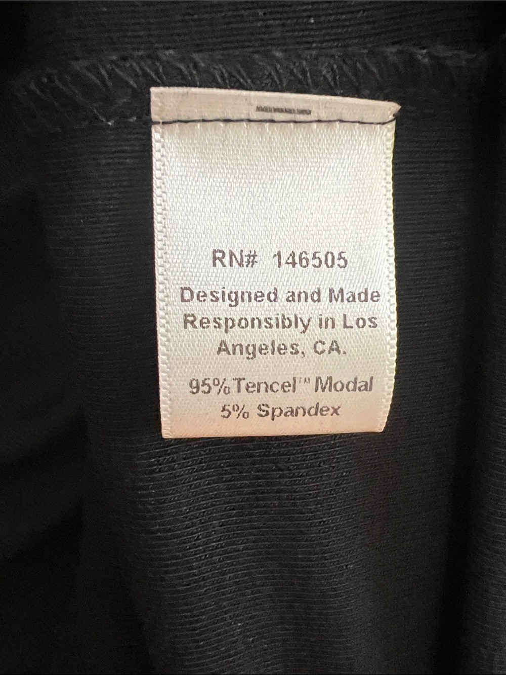 La Relaxed Black Luxe Skirt with Drawstring Waist - Picture 6 of 6